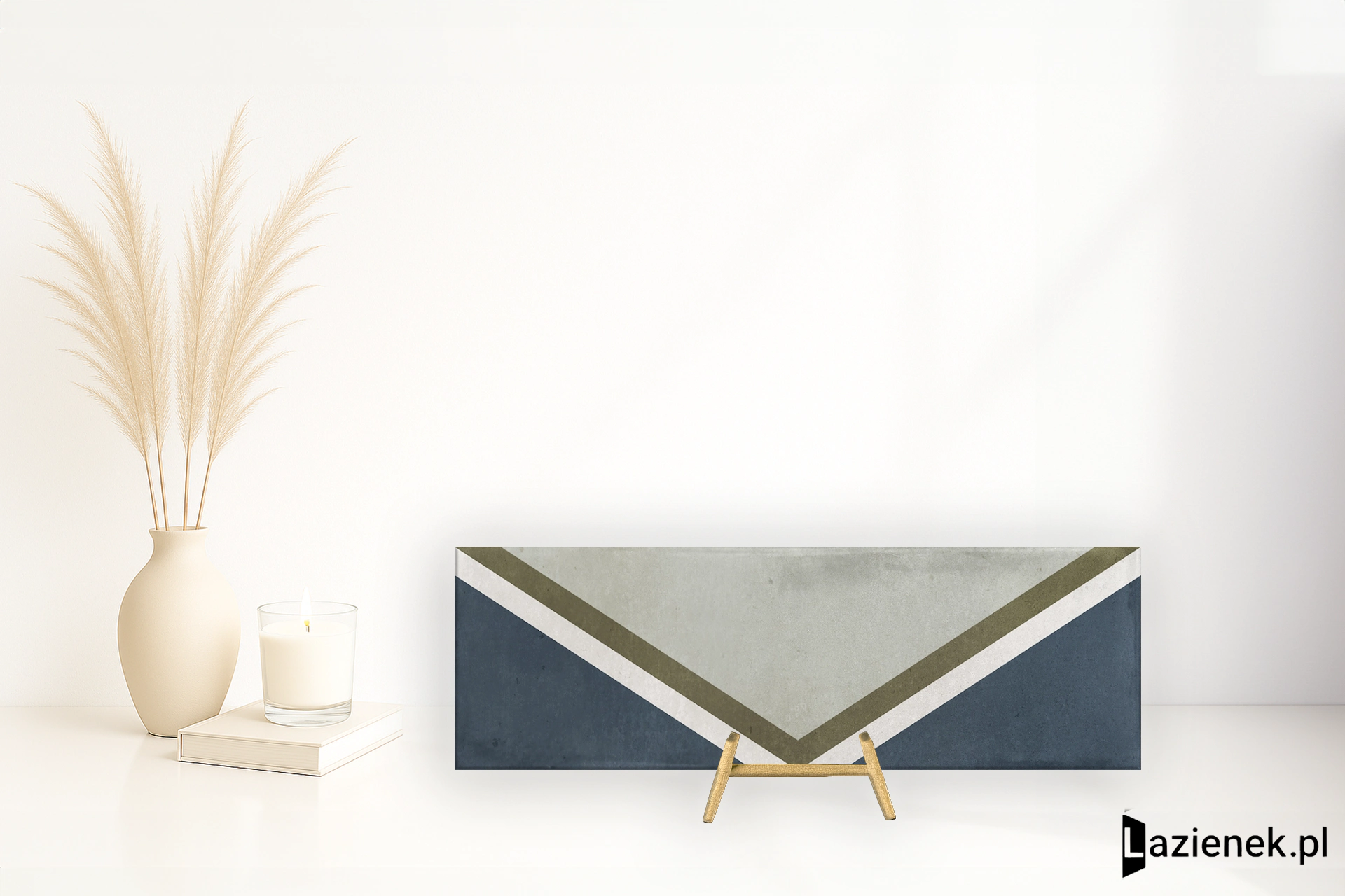 La Fabbrica Ava Small Navy błyszcząca 6.5x20 cm gr. 9 mm - płytka nierektyfikowana / (L)180220